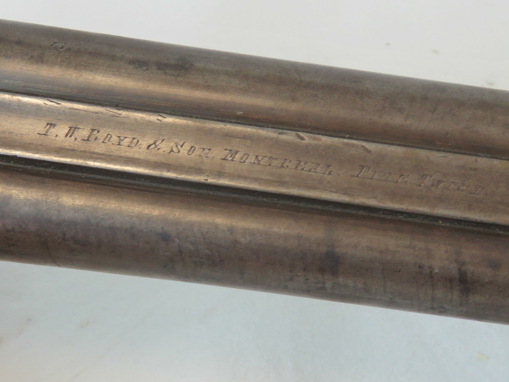 An antique percussion 12 Bore Wildfowlin - Image 4 of 4