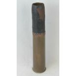 An inert British WWI 18Lb shell and proj