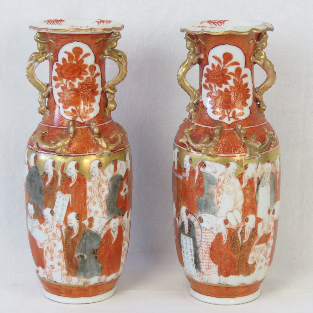 Fine pair of early 20th century Japanese - Image 2 of 3