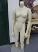 A FEMALE SHOP MANNEKIN.