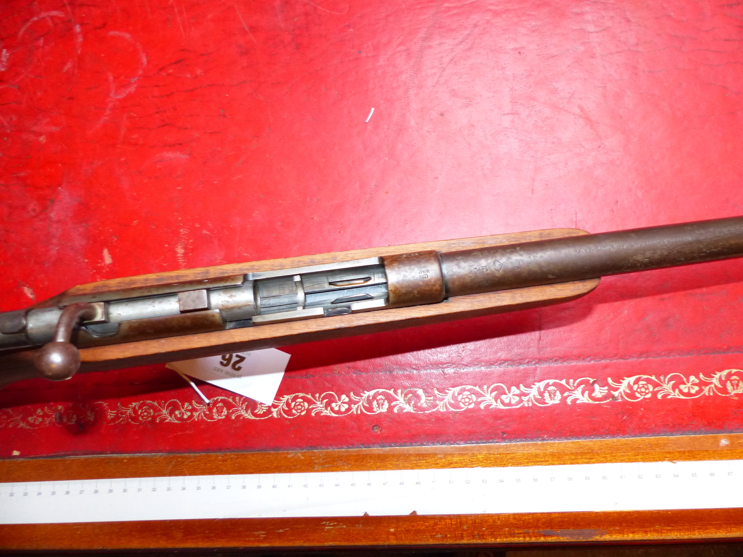 SHOTGUN. WEBLEY & SCOTT. .410 BOLT ACTION. SERIAL NUMBER 28423. (ST.NO.3270). - Bild 4 aus 6