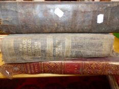 AN 1849 BIBLE IN WELSH, A BOUND 1843 ILLUSTRATED LONDON NEWS AND A DICTIONARY.