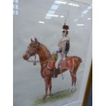 REGINALD AUGUSTUS WYMER (1849-1935) FIVE EQUESTRIAN PORTRAITS OF CAVALRY OFFICERS, FOUR SIGNED,