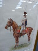 REGINALD AUGUSTUS WYMER (1849-1935) FIVE EQUESTRIAN PORTRAITS OF CAVALRY OFFICERS, FOUR SIGNED,