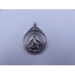 A SILVER HALLMARKED PRESENTATION MEDAL, LONDON & PROVINCIAL ORNITHOLOGICAL SOCIETY, TOWN MARK