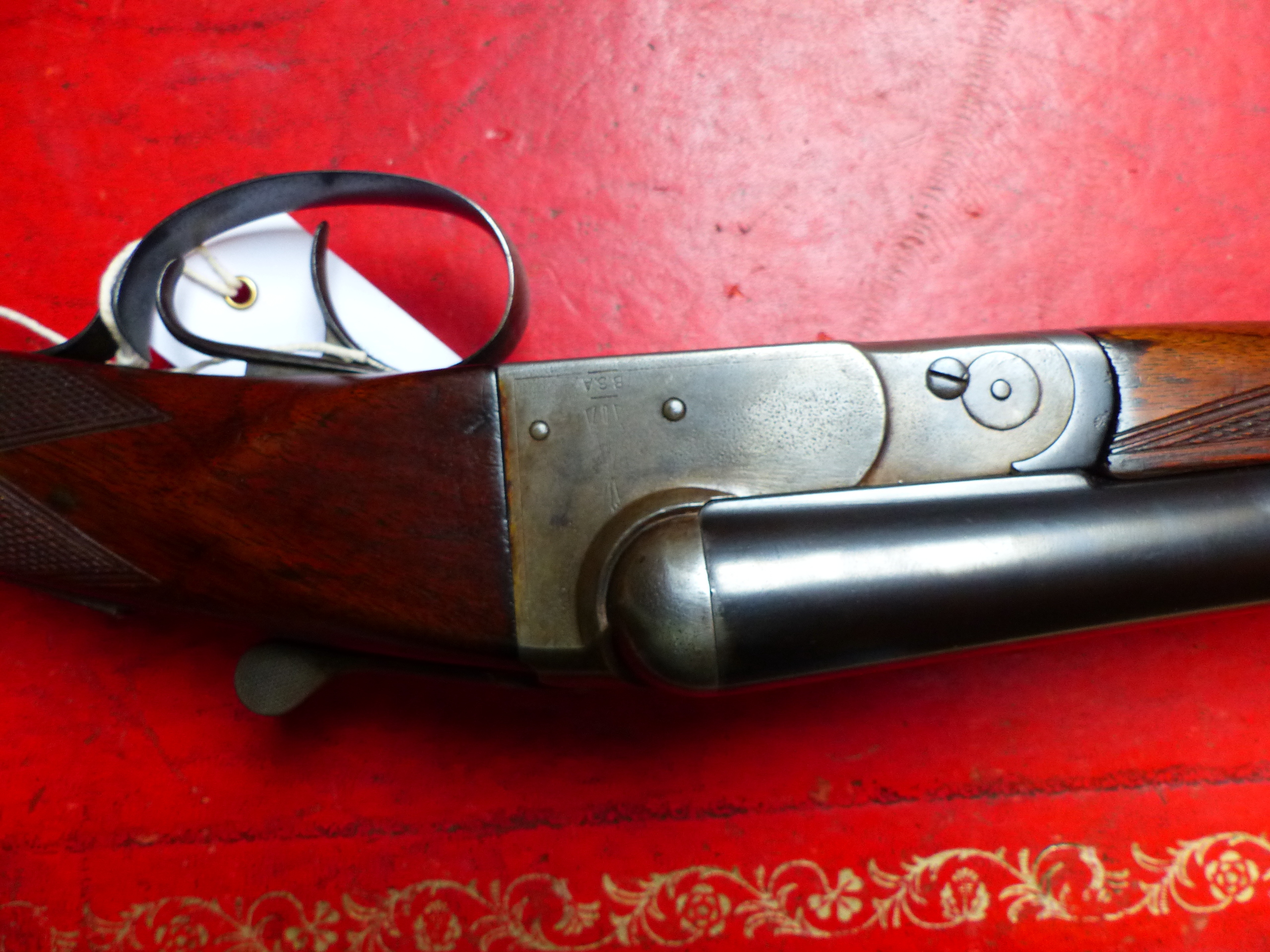 SHOTGUN. BSA 12G S/S B.L.N.E. DOUBLE TRIGGER, SERIAL NUMBER 24736. (ST.No.3301) - Bild 7 aus 10