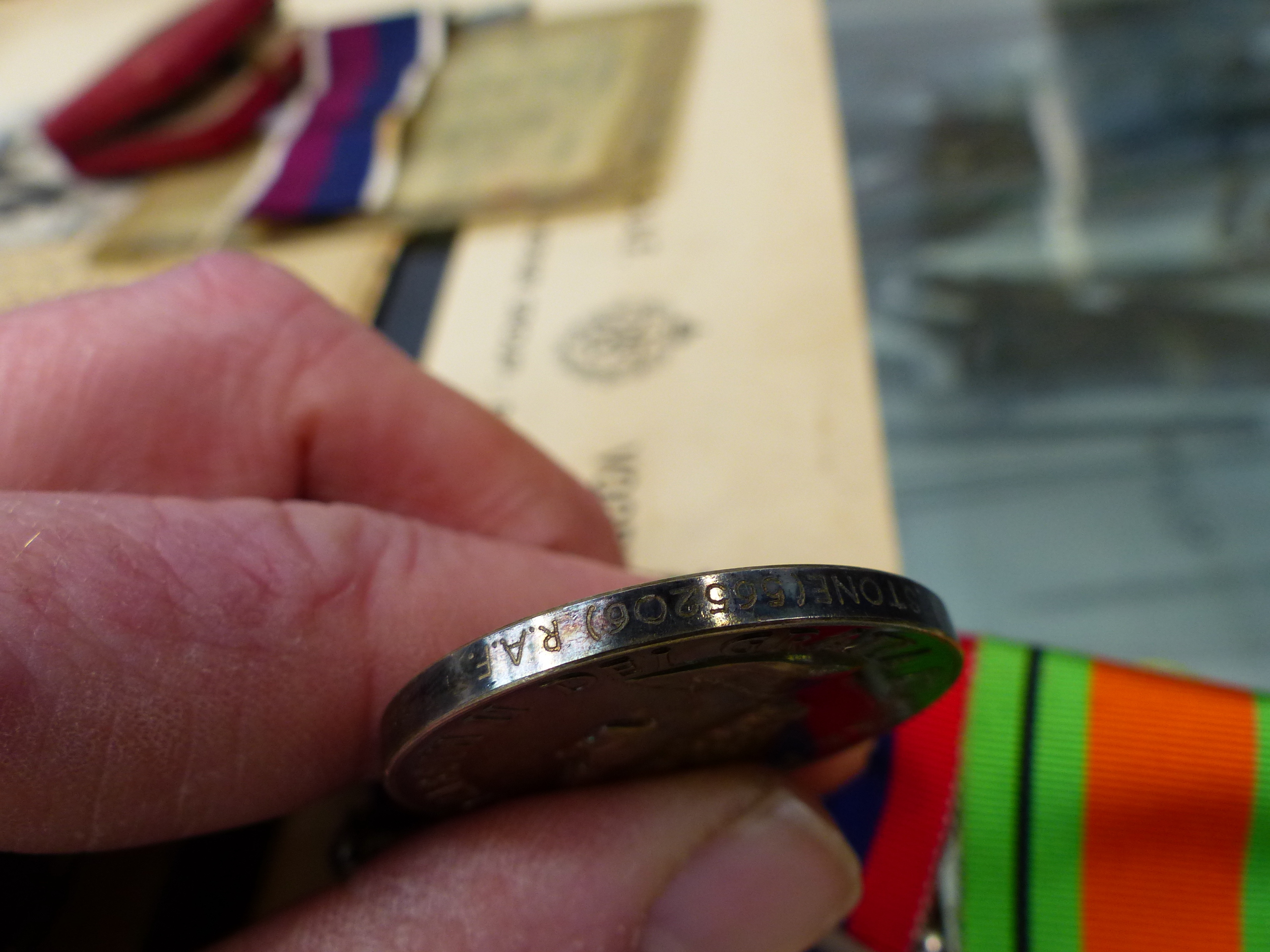AN RAF MEDAL GROUP TO FL. SGT. J.F. STONE (565206) TO INCLUDE 39-45 DEFENCE AND WAR MEDALS , - Bild 18 aus 33
