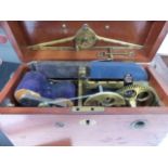A LATE VICTORIAN MAHOGANY CASED ELECTROTHERAPY GENERATING MACHINE WITH IMPROVED MAGNETIC INDICATOR.