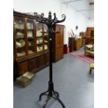 AN EARLY 20th.C.LARGE BENTWOOD COATSTAND POSSIBLY BY THONET.