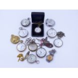 A GOOD SELECTION OF POCKET WATCHES, ETC.