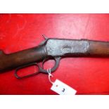 RIFLE. WINCHESTER LEVER ACTION MODEL 92. .44WCF. N.V.N. RELIC CONDITION RFD BUYERS ONLY