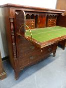 A LATE GEORGIAN MAHOGANY SECRETAIRE BOOKCASE. W.120 x H.234cms.