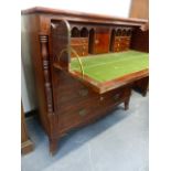 A LATE GEORGIAN MAHOGANY SECRETAIRE BOOKCASE. W.120 x H.234cms.