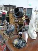 A VINTAGE CANDLESTAND TELEPHONE.