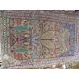 A NEAR PAIR OF ANTIQUE PERSIAN PRAYER RUGS. 120 x 77cms.