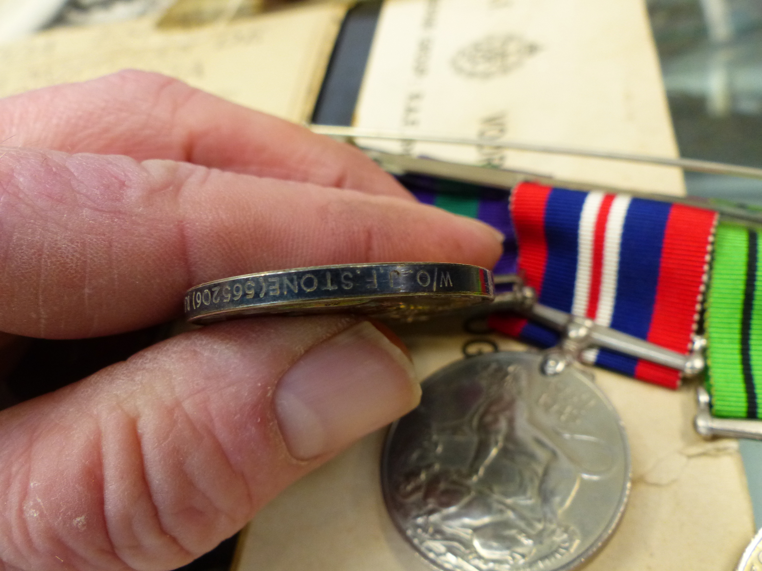 AN RAF MEDAL GROUP TO FL. SGT. J.F. STONE (565206) TO INCLUDE 39-45 DEFENCE AND WAR MEDALS , - Bild 16 aus 33