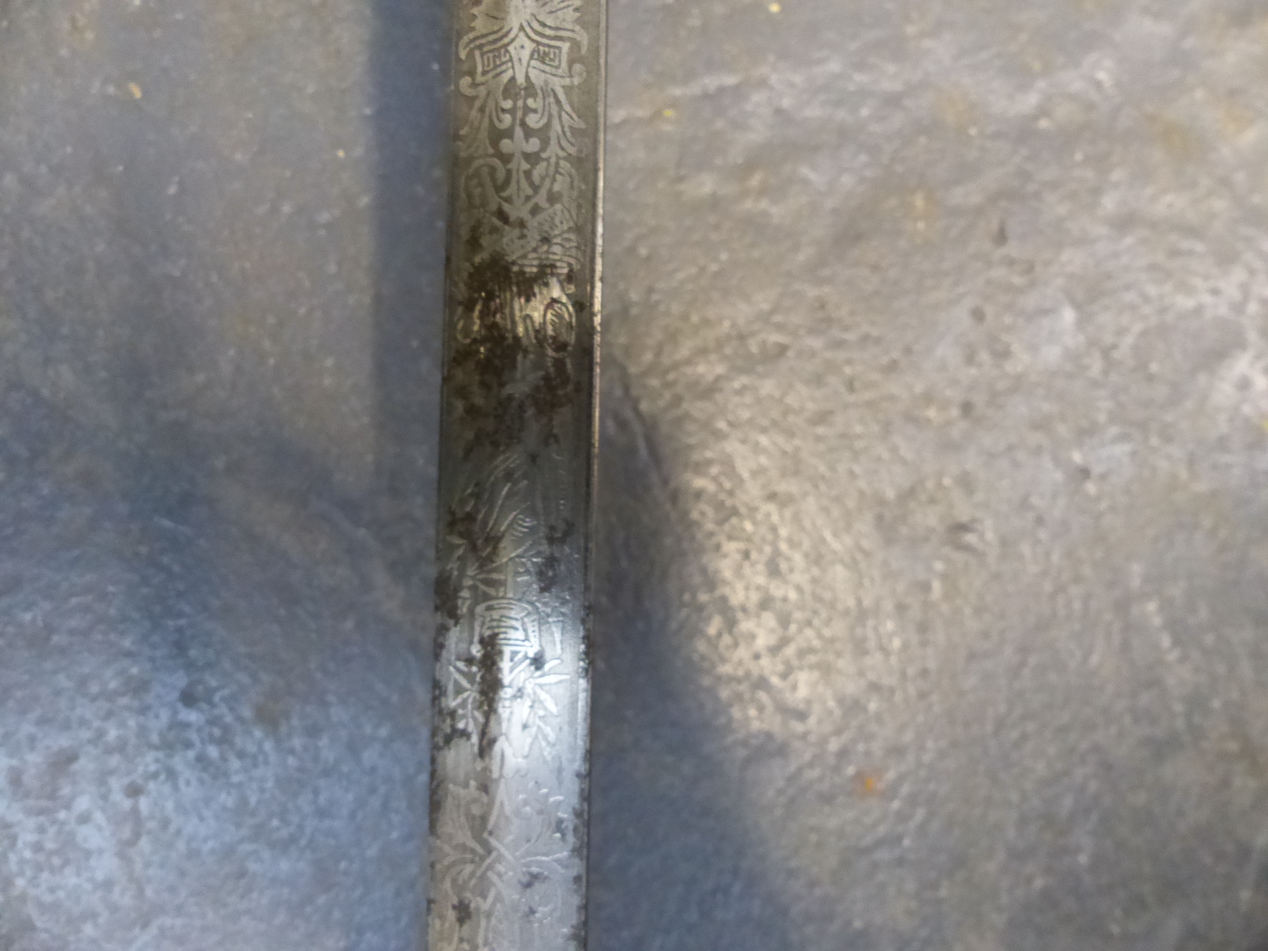 AN INTERESTING ITALIAN SWORD WITH ETCHED STEEL BLADE STAMPED "G. GILARDONI-MILANO".- STEEL HILT - Image 20 of 50