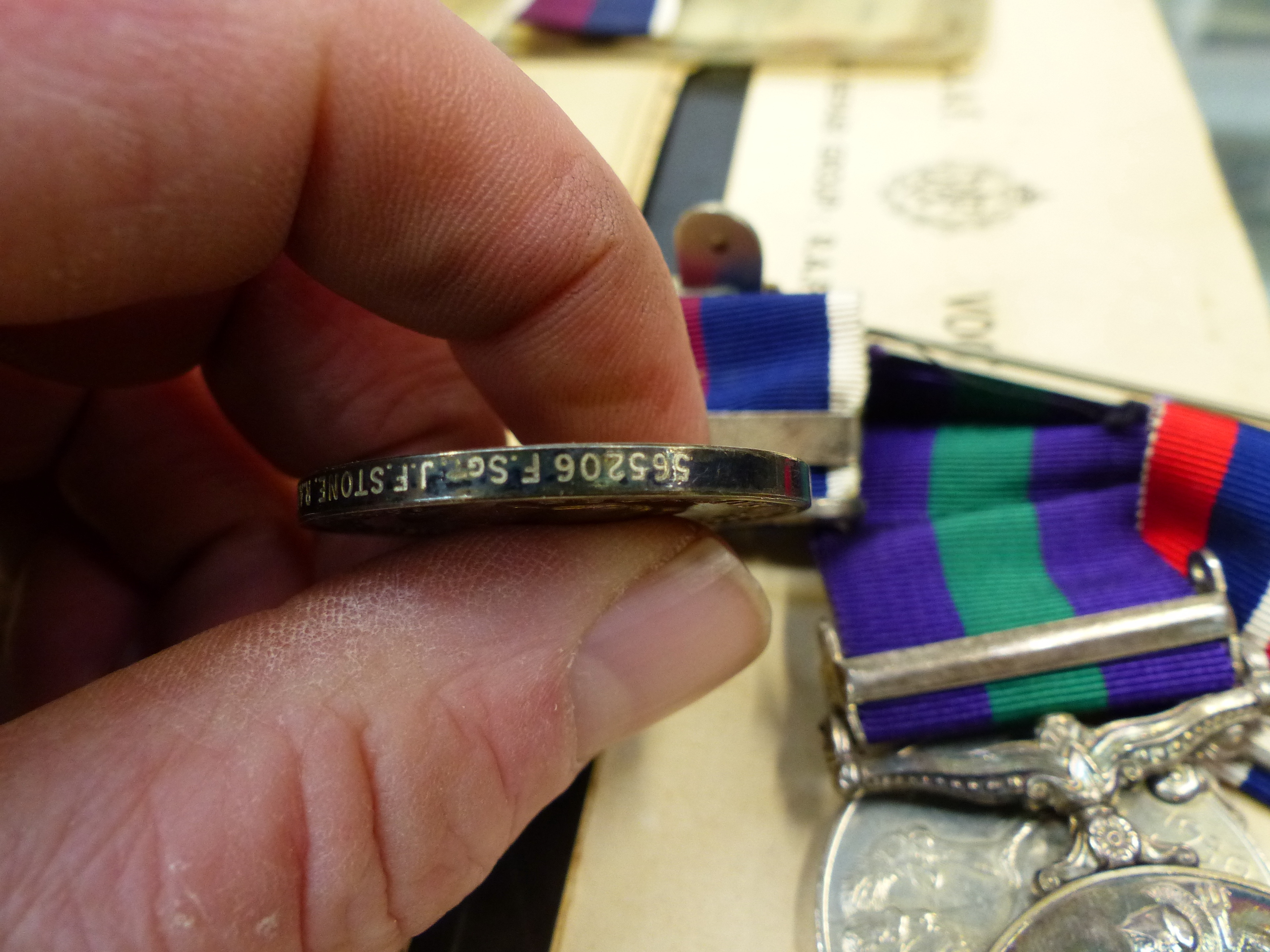 AN RAF MEDAL GROUP TO FL. SGT. J.F. STONE (565206) TO INCLUDE 39-45 DEFENCE AND WAR MEDALS , - Bild 20 aus 33