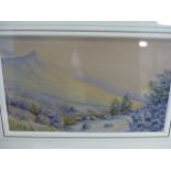 FIVE 19th/20th.C. LANDSCAPE WATERCOLOURS OF VARYING SIZES, LARGEST 24 x 17cms. (5)