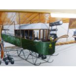 20th.C.SCHOOL. THREE STUDIES OF VINTAGE AIRCRAFT IN WATERCOLOUR. LARGEST 16.5 x 40cms.