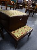 AN EARLY 19th.C.MAHOGANY BED STEP COMMODE.