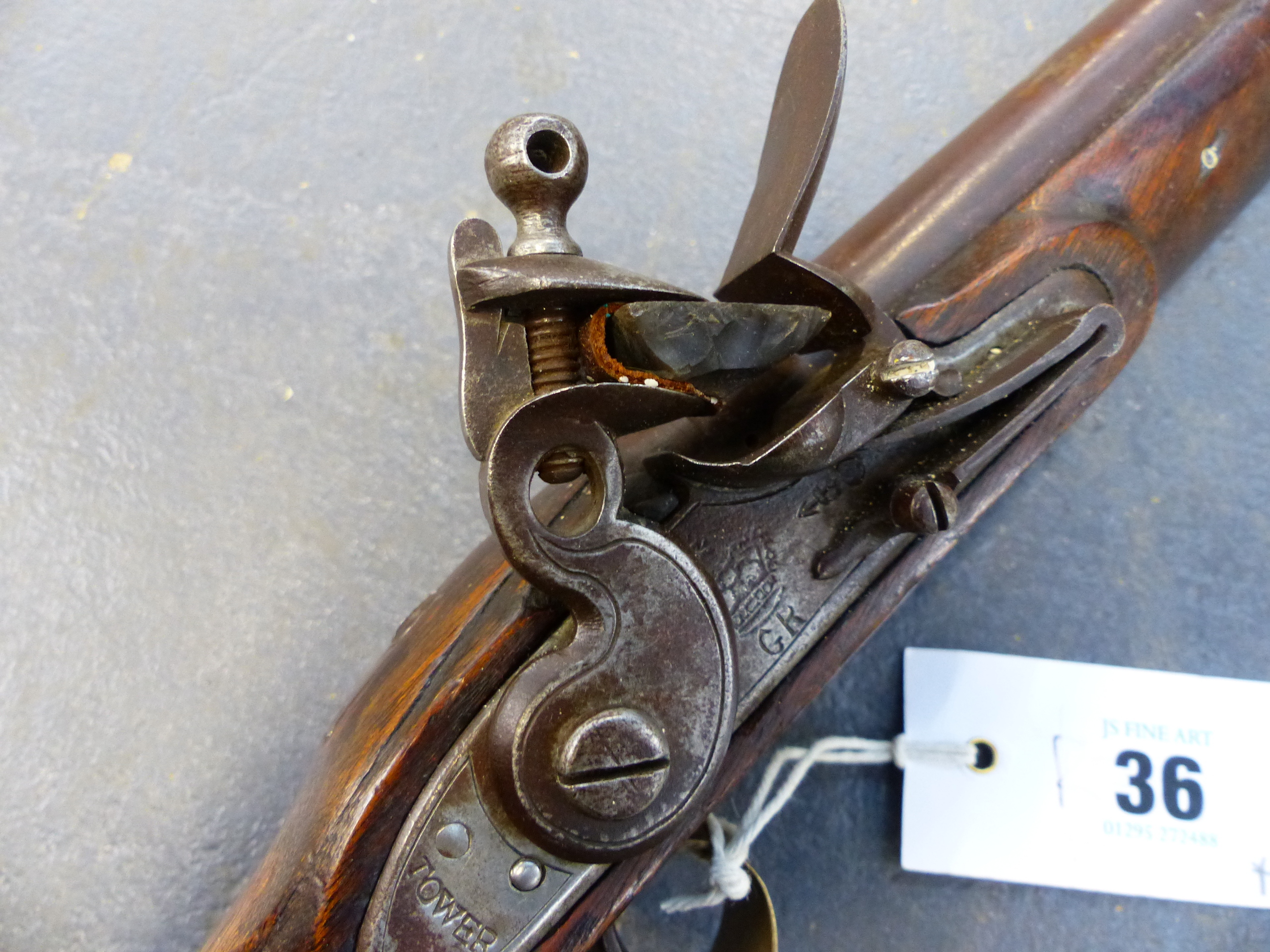 A SEA SERVICE PATTERN FLINTLOCK PISTOL OF INDETERMINATE AGE ( AS SUCH FALLS UNDER SECTION ONE OF THE - Image 28 of 59