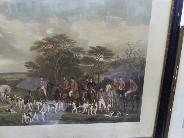FOUR VINTAGE COLOUR STEEPLE CHASE PRINTS AFTER CECIL ALDIN, ALL PENCIL SIGNED 38 x 66cms TOGETHER - Image 16 of 23