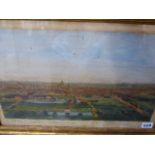 AN 18th.C.HAND COLOURED PRINT OF ISLINGTON BY BOWLES & CARVER, 31 x 44cms TOGETHER WITH OTHER