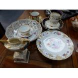 A QTY OF DRESDEN AND OTHER CONTINENTAL CHINAWARE,ETC.