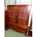 A 19th.C.MAHOGANY GLAZED BOOKCASE.