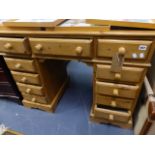 A PINE DRESSING TABLE.