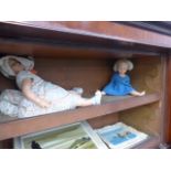 TWO VINTAGE DOLLS.