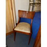 A RETRO BENTWOOD SIDE CHAIR.