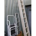 FOUR VARIOUS LADDERS.