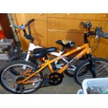 TWO JUNIOR BMX STYLE BICYCLES.