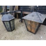 TWO OUTSIDE LANTERNS.