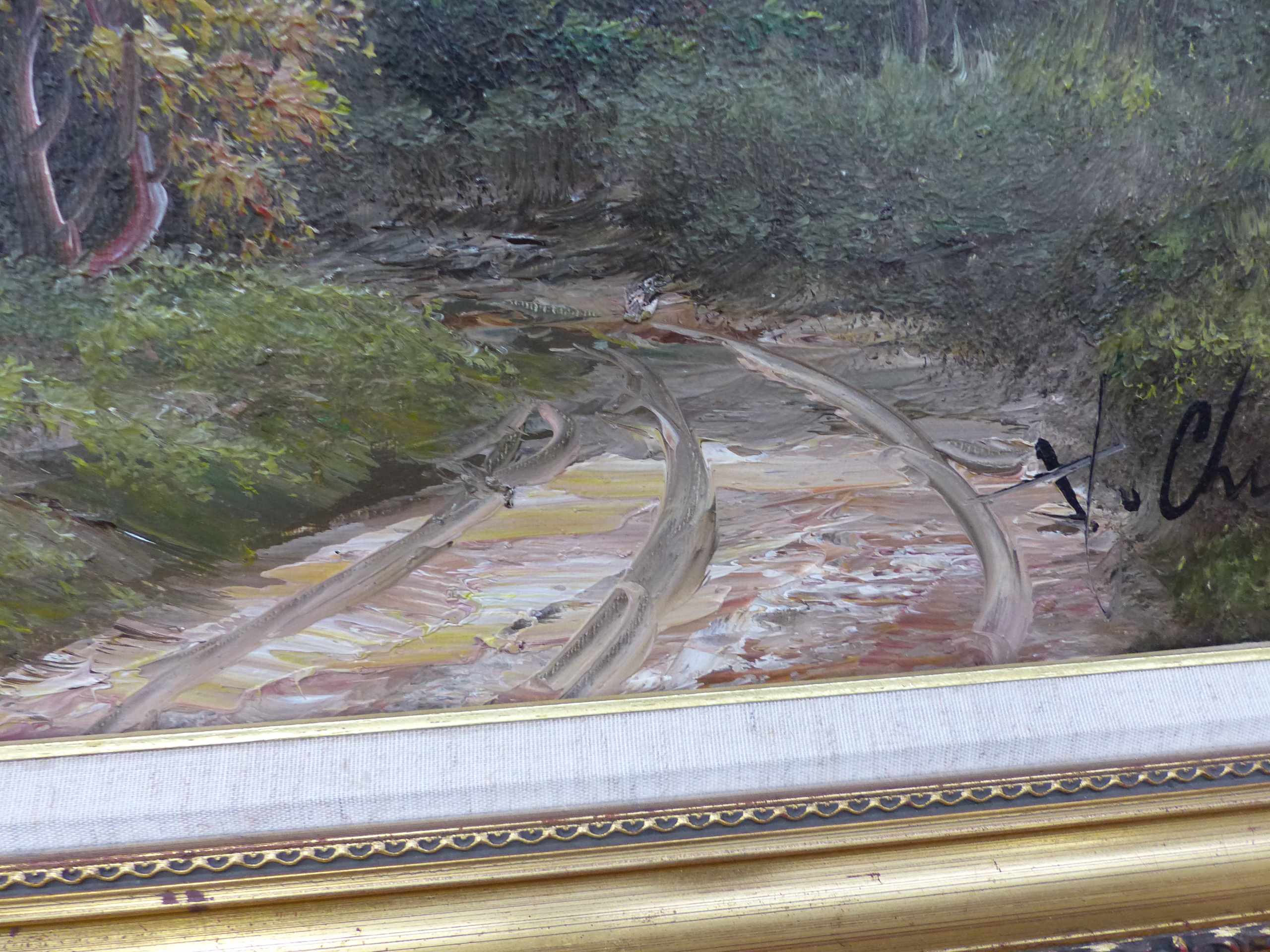 AN OIL ON CANVAS SIGNED J CHILTON. - Image 9 of 24