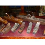 VARIOUS WOOD PLANES.