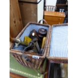 A BASKET OF TOOLS,ETC.