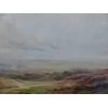 A LARGE PAIR OF GILT FRAMED PRINTS DARTMOOR SCENES.