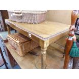 AN INLAID MAHOGANY COFFEE TABLE.