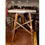 A BAMBOO OCCASIONAL TABLE.