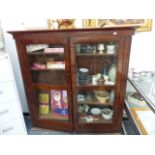 A 19th.C.MAHOGANY BOOKCASE.