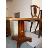 A VICTORIAN MAHOGANY OCCASIONAL TABLE.