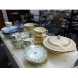 A NEWHALL DINNER SERVICE AND OTHER CHINAWARE,ETC.