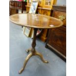 A GEORGIAN MAHOGANY TRAY TOP TABLE.