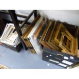 A LARGE QTY OF PICTURE FRAMES.