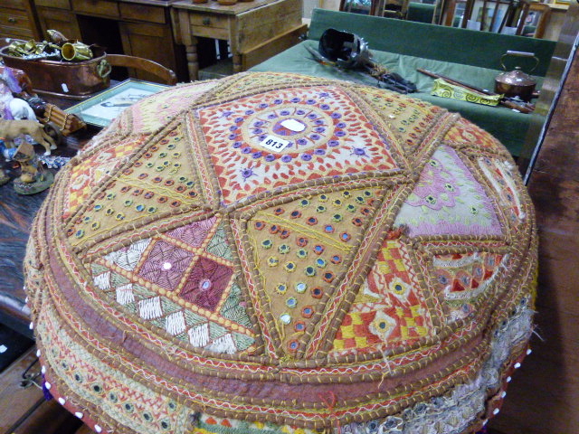 AN EASTERN TEXTILE CUSHION.