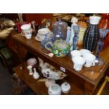 VARIOUS CHINA AND GLASSWARE.