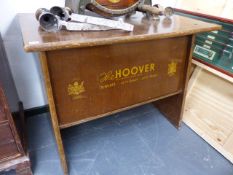 A RARE HOOVER ADVERTISING HABERDASHERY COUNTER.